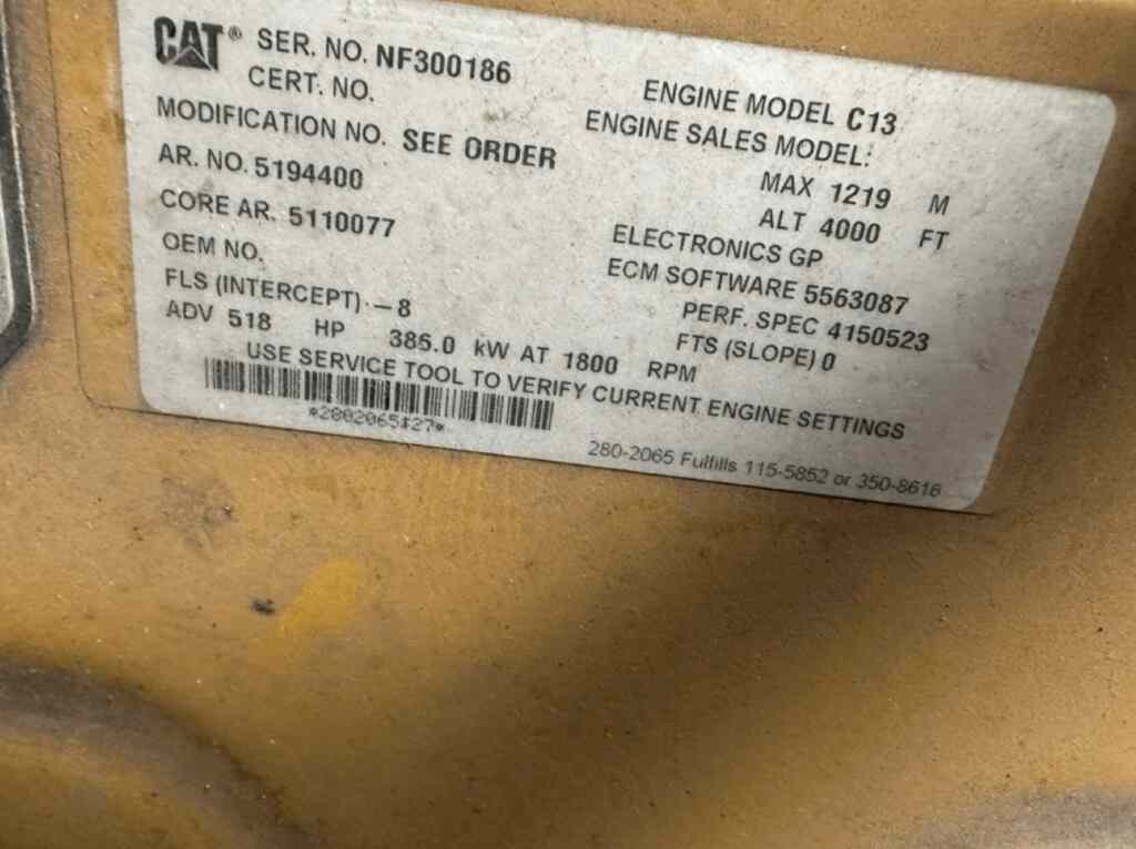 Caterpillar XQ425 Trailer Mounted Diesel Generator